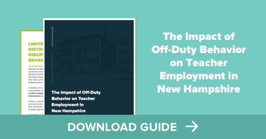The Impact of Off-Duty Behavior on Teacher Employment in New Hampshire